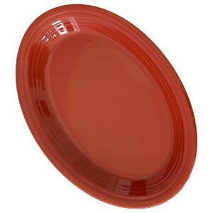 Fiesta® Rust Red Oval Serving Platter 13.5" Retired Homer Laughlin Dinnerware
